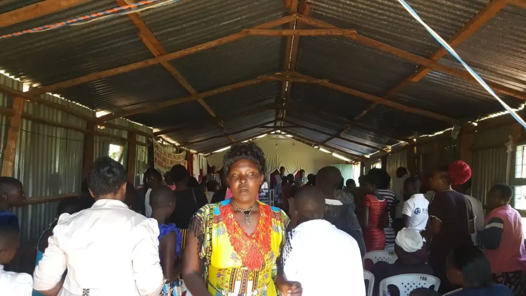 Church congrgation in africa enjoying word of God with power